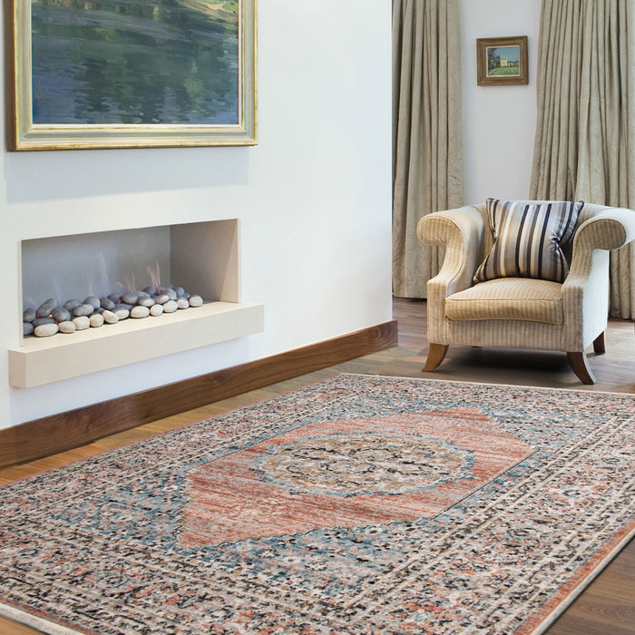 Carpette Zarita cuivrée 3 pi 11 po x 5 pi 11 po