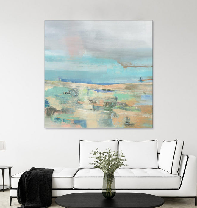 Œuvre d’art murale Giant Art « Low Tide I » 72 x 72