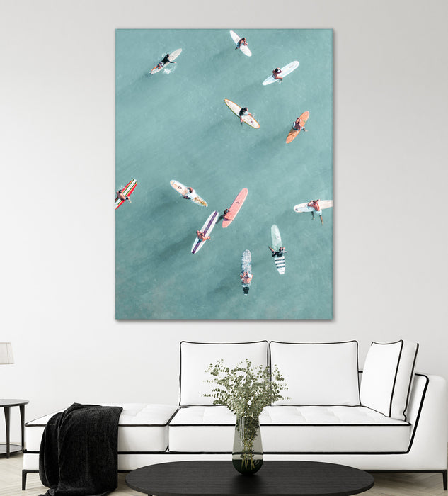 Œuvre d’art murale Giant Art « Surfers Ii » 72 x 54