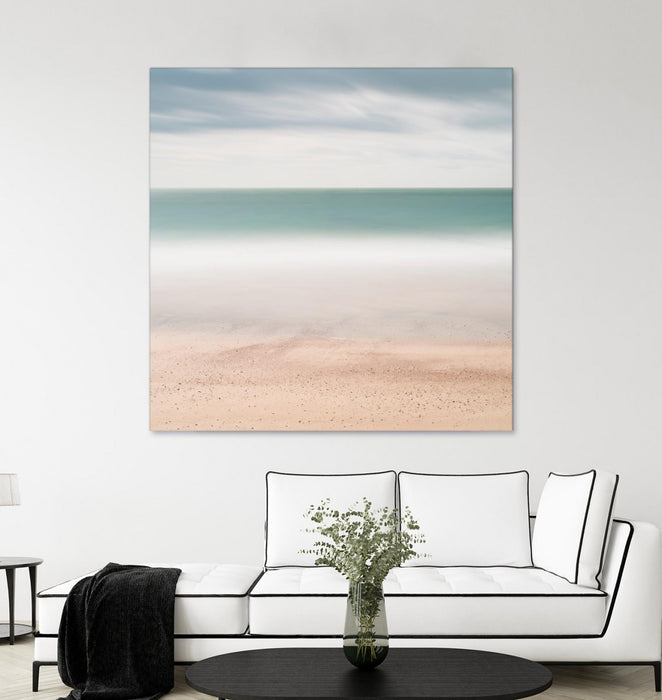 Œuvre d’art murale Giant Art « Beach, Sea, Sky » 54 x 54