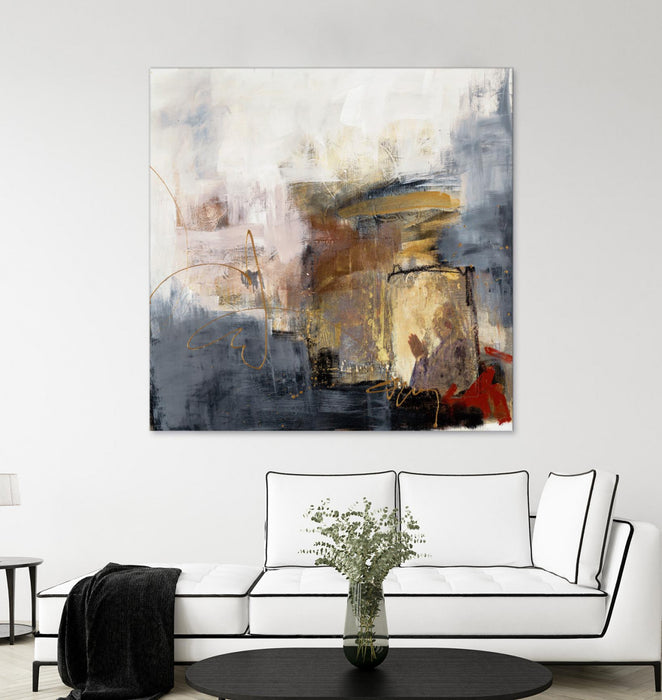 Œuvre d’art murale Giant Art « Hands To Heart Ii » 72 x 72