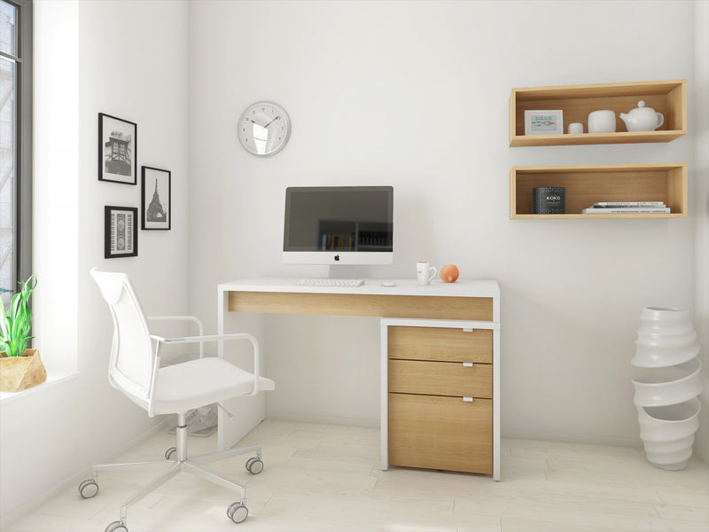 Classeur Chrono Nordika - blanc et érable naturel