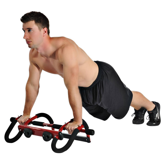 Exerciseur de porte Boulder Fit de Stamina X - noir et rouge