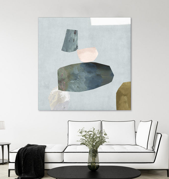 Œuvre d’art murale Giant Art « Assembly Ii » 72 x 72