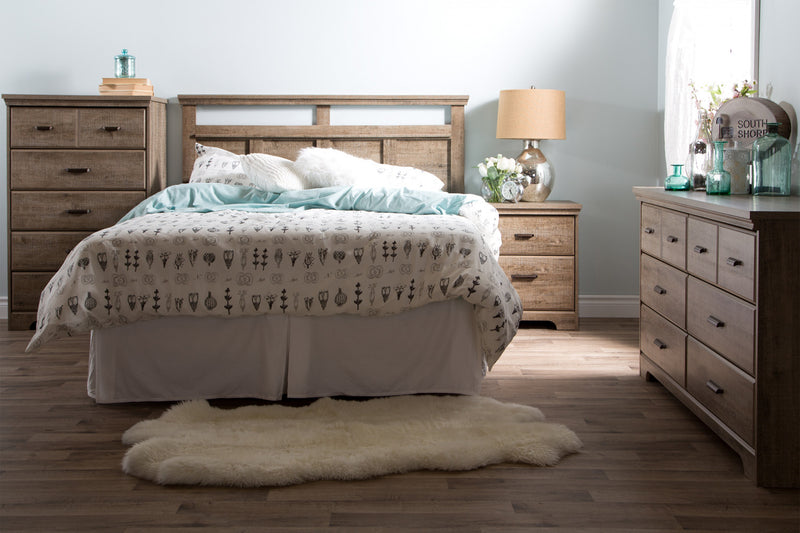 Versa Tête de Lit Double/Grand - Chêne vieilli