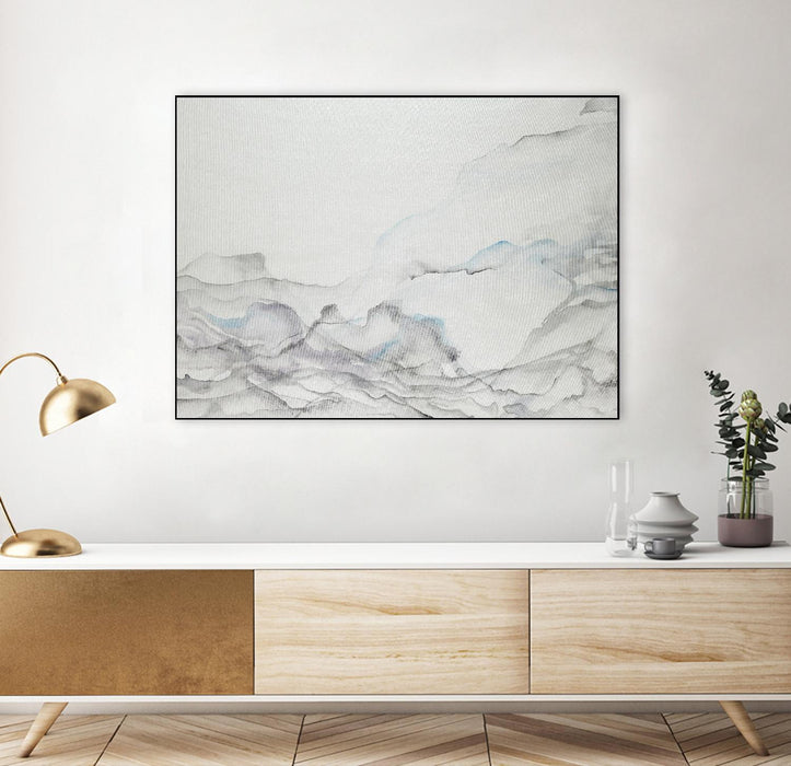 Œuvre d’art murale sur toile encadrée noire « Gentle Maturity » 24 x 18