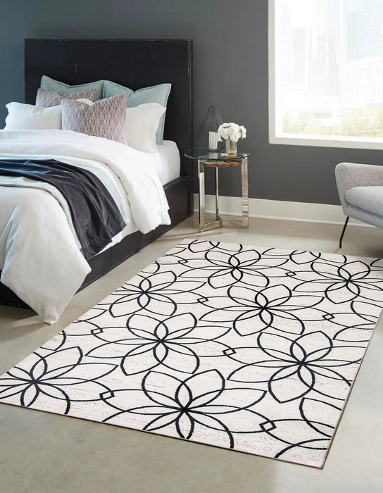 Carpette Terali ivoire lavable à la machine - 8 pi 0 po x 10 pi 0 po
