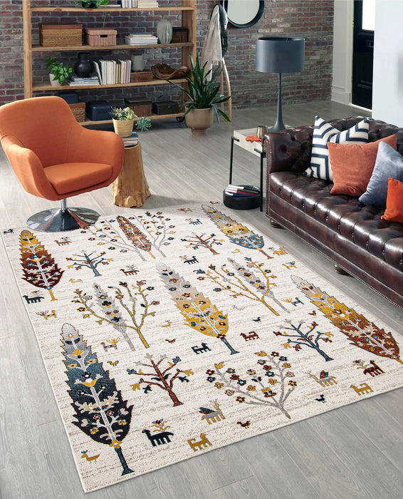Carpette Pine ivoire lavable à la machine - 8 pi 0 po x 10 pi 0 po