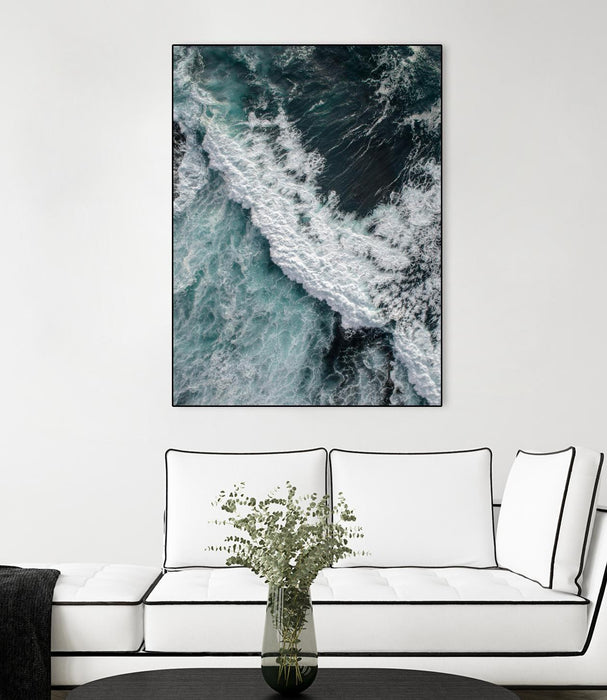 Œuvre d’art murale sur toile encadrée noire « From Above 9 » 30 x 40