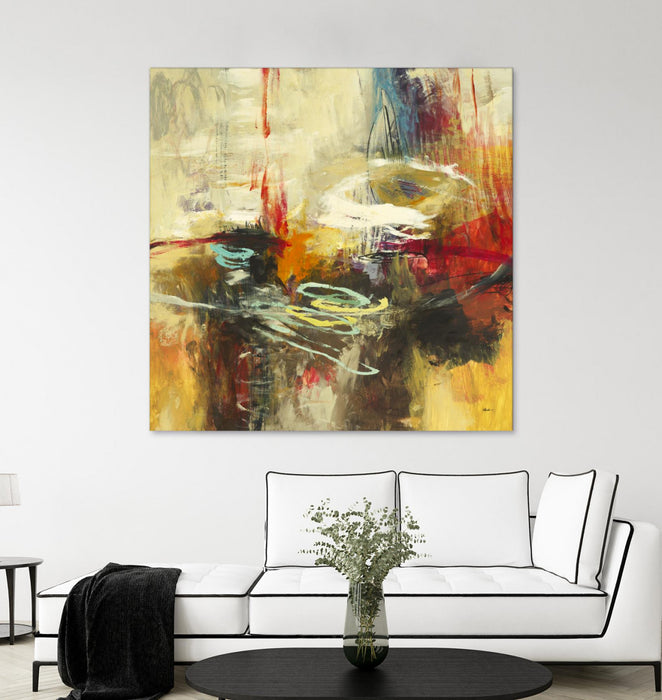 Œuvre d’art murale Giant Art « Instictual Beauty Ii » 54 x 54