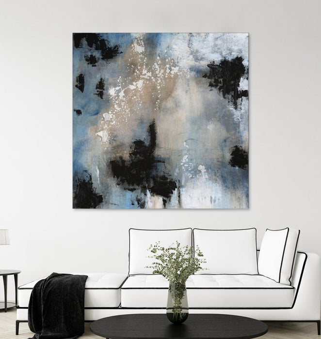 Œuvre d’art murale Giant Art « Embellished Shifting Motion Ii » 72 x 72