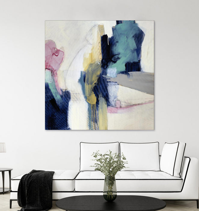 Œuvre d’art murale Giant Art « Acrobatic Swimmer » 72 x 72