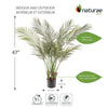 Artificial 47" Areca Palm Indoor & Outdoor In Black Pot 