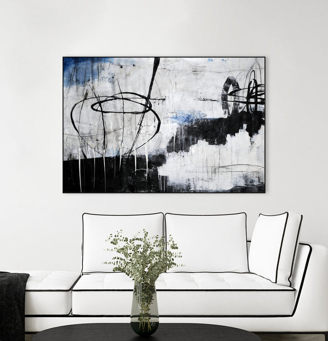 Œuvre d’art murale sur toile encadrée noire « About That Twirl » 36 x 24