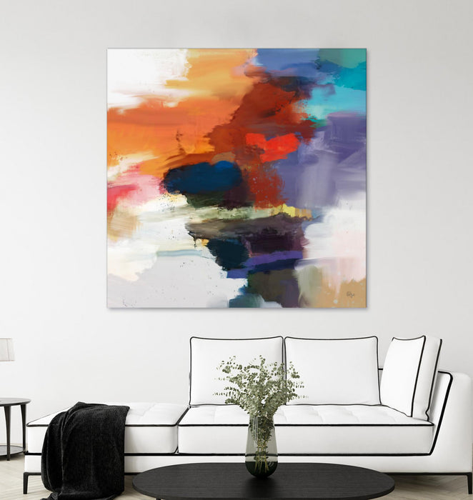 Œuvre d’art murale Giant Art « Interplay » 72 x 72