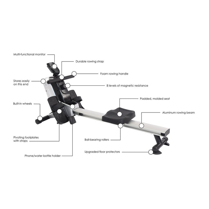 Rameur magnétique 1110 de Stamina