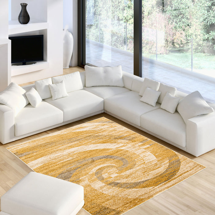 Carpette Korra ivoiredoré 7 pi 10 po x 10 pi 2 po