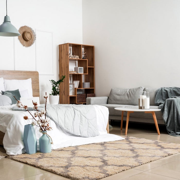  Carpette Dimity brun clair - 3 pi 11 po x 5 pi 7 po