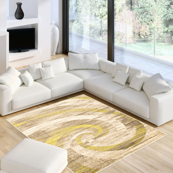 Carpette Korra ivoirevert 7 pi 10 po x 10 pi 2 po