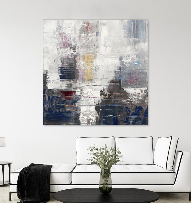 Œuvre d’art murale Giant Art « Approaching Shangri-la » 72 x 72