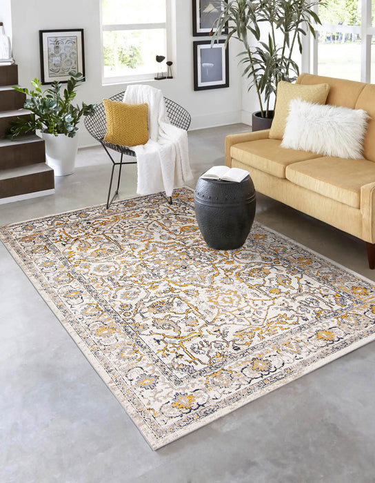 Carpette Legacy ivoire lavable à la machine - 3 pi 0 po x 5 pi 0 po