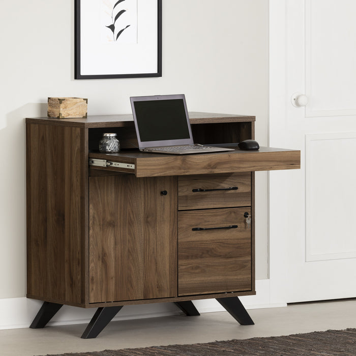 Bureau multifonctionnel Flam - noyer naturel 