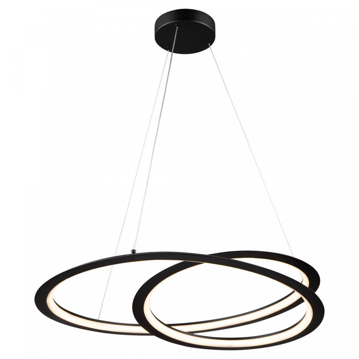 Luminaire suspendu Ara noir à DEL de 30 W