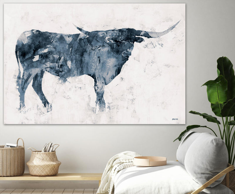 Œuvre d’art murale Giant Art « Longhorn V2 » 72 x 48