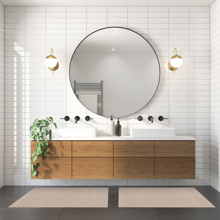 Carpette Bellezza taupe 2 pi 2 po x 5 pi 0 po - Ensemble de 2