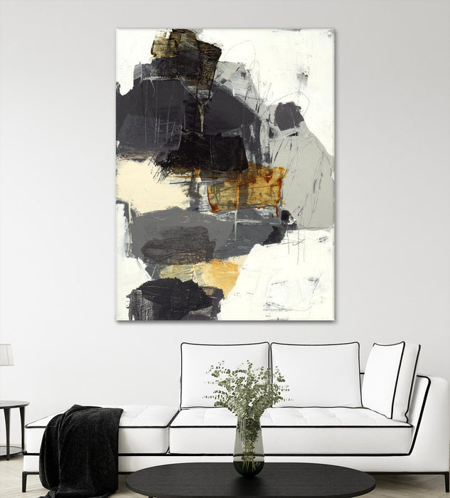 Œuvre d’art murale Giant Art « Monochrome Manta I » 72 x 54