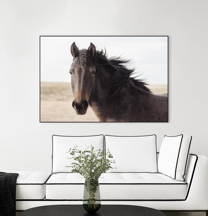 Œuvre d’art murale sur toile encadrée noire « I See You » 36 x 24