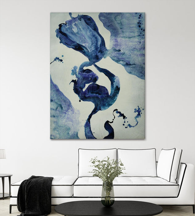 Œuvre d’art murale Giant Art « Inky Waters Iii » 72 x 54