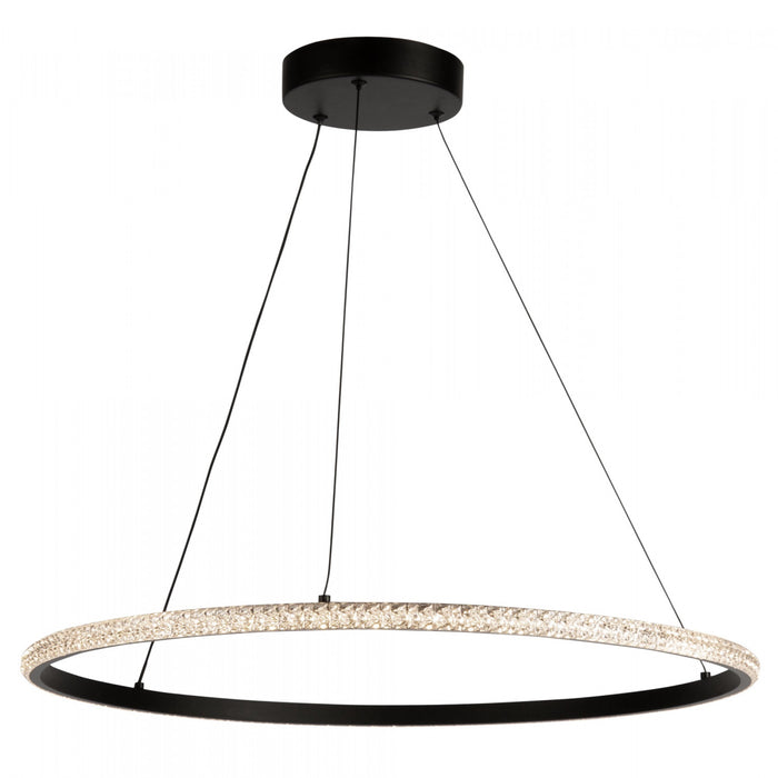 Luminaire suspendu Nova noir à DEL de 30 W