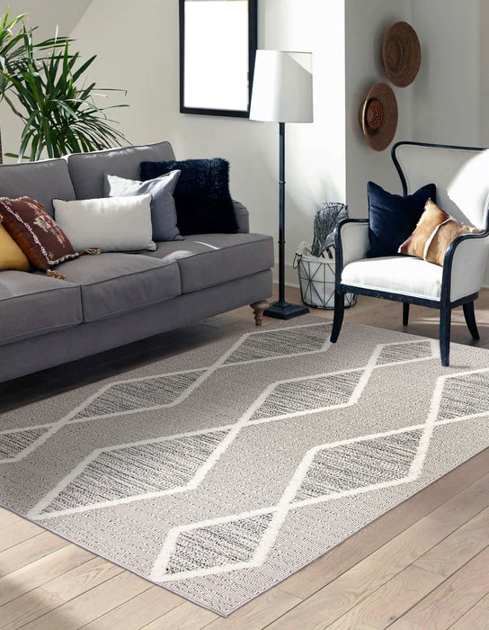 Carpette Ebba grise - 6 pi 7 po x 9 pi 6 po