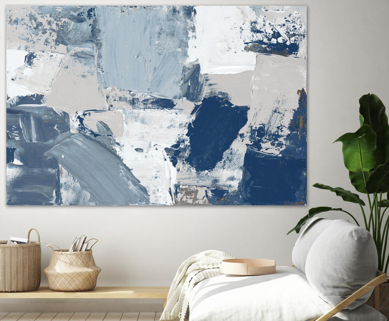 Œuvre d’art murale Giant Art « Blue Combo » 72 x 48