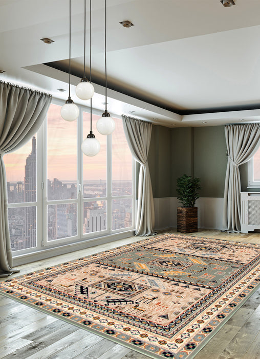 Carpette Quincy bleu sarcelle - 7 pi 10 po x 10 pi 2 po 