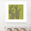 "Opuntia I" Matted and Framed White 30x30 Wall Art
