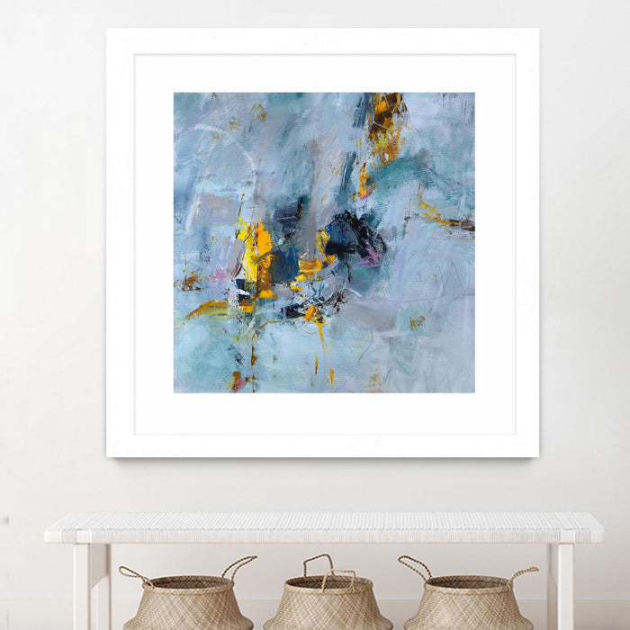 Œuvre d’art murale encadrée blanche et mate « Prize Of The Day » 30 x 30