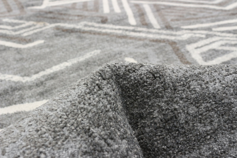 Carpette Seema gris - 5 pi 3 pox 7 pi 3 po