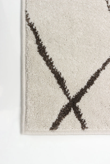 Carpette Anas ivoire - 5 pi 3 pox 7 pi 3 po