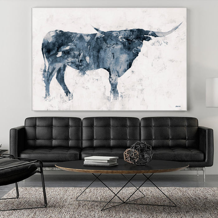 Œuvre d’art murale Giant Art « Longhorn V2 » 72 x 48