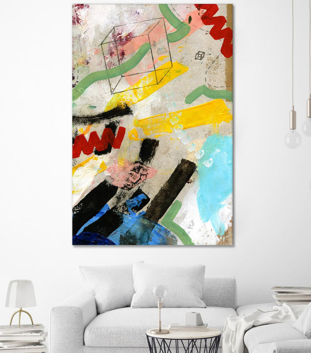 Œuvre d’art murale Giant Art « Palette 2 » 84 x 54