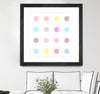 "Pink Iv" Matted and Framed Black 36x36 Wall Art