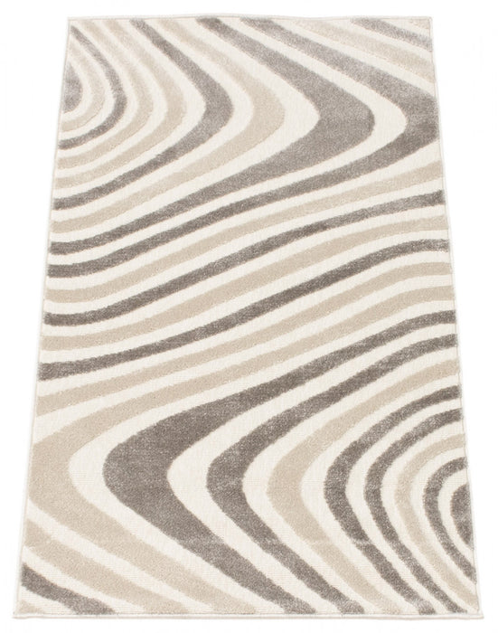 Carpette Nikkos ivoire 2 pi 8 po x 4 pi 11 po
