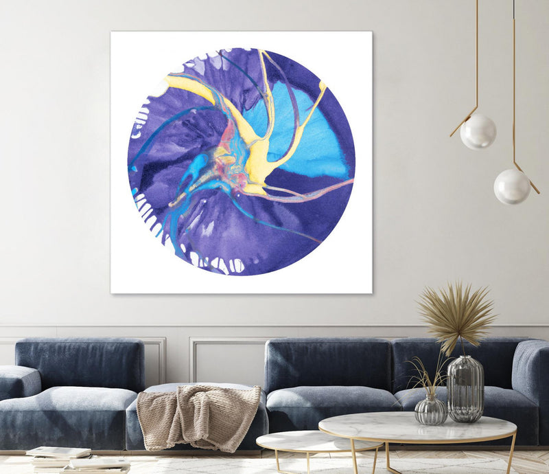 Œuvre d’art murale Giant Art « Spin Art 26 » 54 x 54