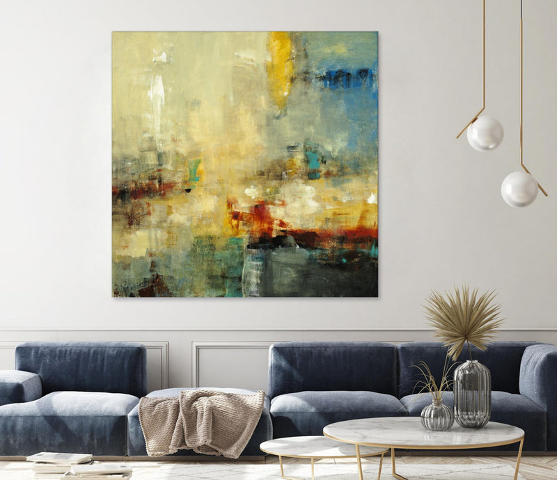 Œuvre d’art murale Giant Art « Look Before You Leap » 72 x 72
