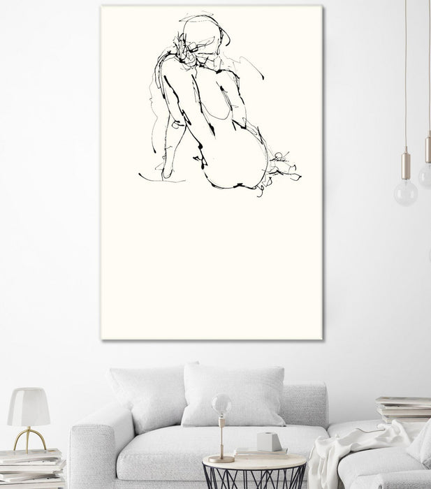 Œuvre d’art murale Giant Art « Contour Figure 4 » 72 x 48
