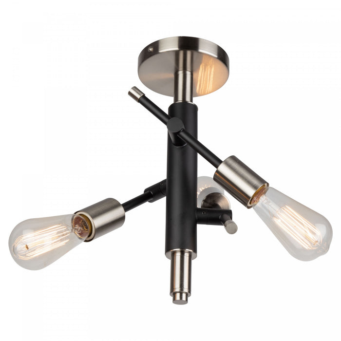 Plafonnier semi-affleuré Truro à 3 ampoules