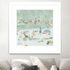 "Summer Confetti Ii" Matted and Framed White 30x30 Wall Art