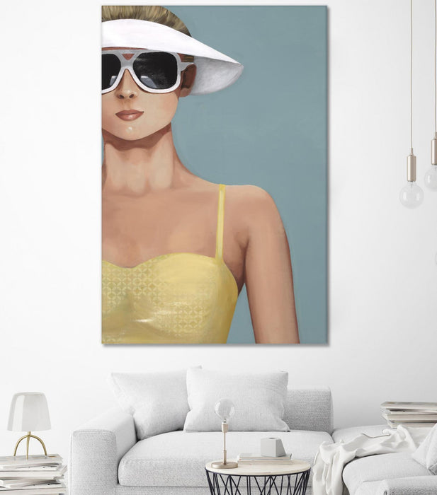 Œuvre d’art murale Giant Art « Glamour Rays » 84 x 54